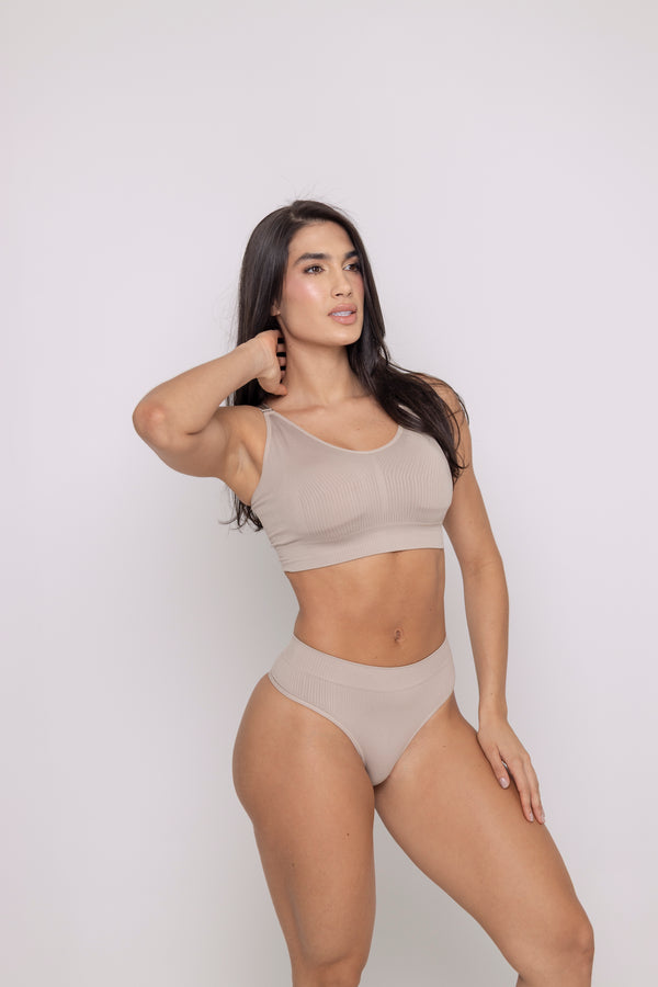 Top Triangulo Acanalado Seamless